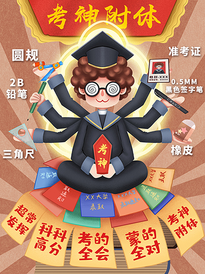 转发这个小锦鲤，考神悄悄附上你