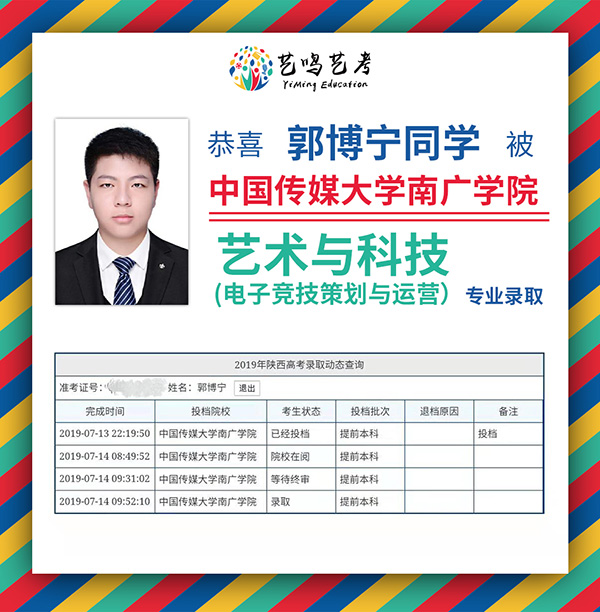 艺考生专访之郭博宁—做好自己该做的事，走好自己该走的路