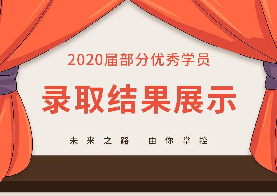 “大学，我们来了！” | 艺鸣2020届优秀学员录取结果展示（部分）